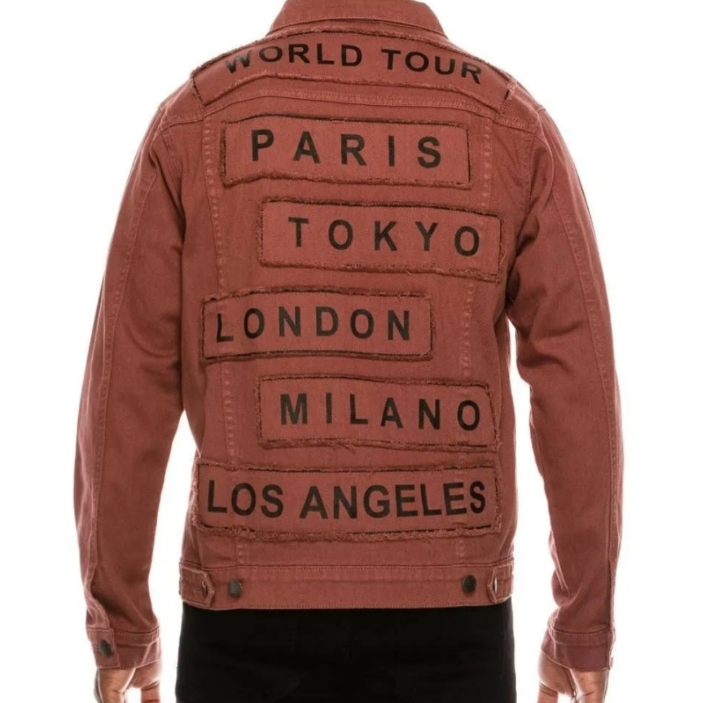 World Tour Colored Denim Jacket - Picture 4 of 4
